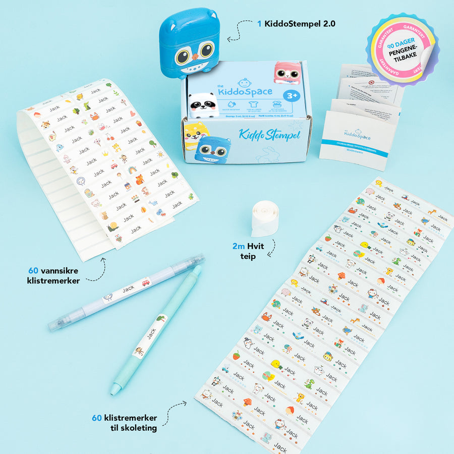 KiddoStempel 2.0 - Komplett stemplingssett