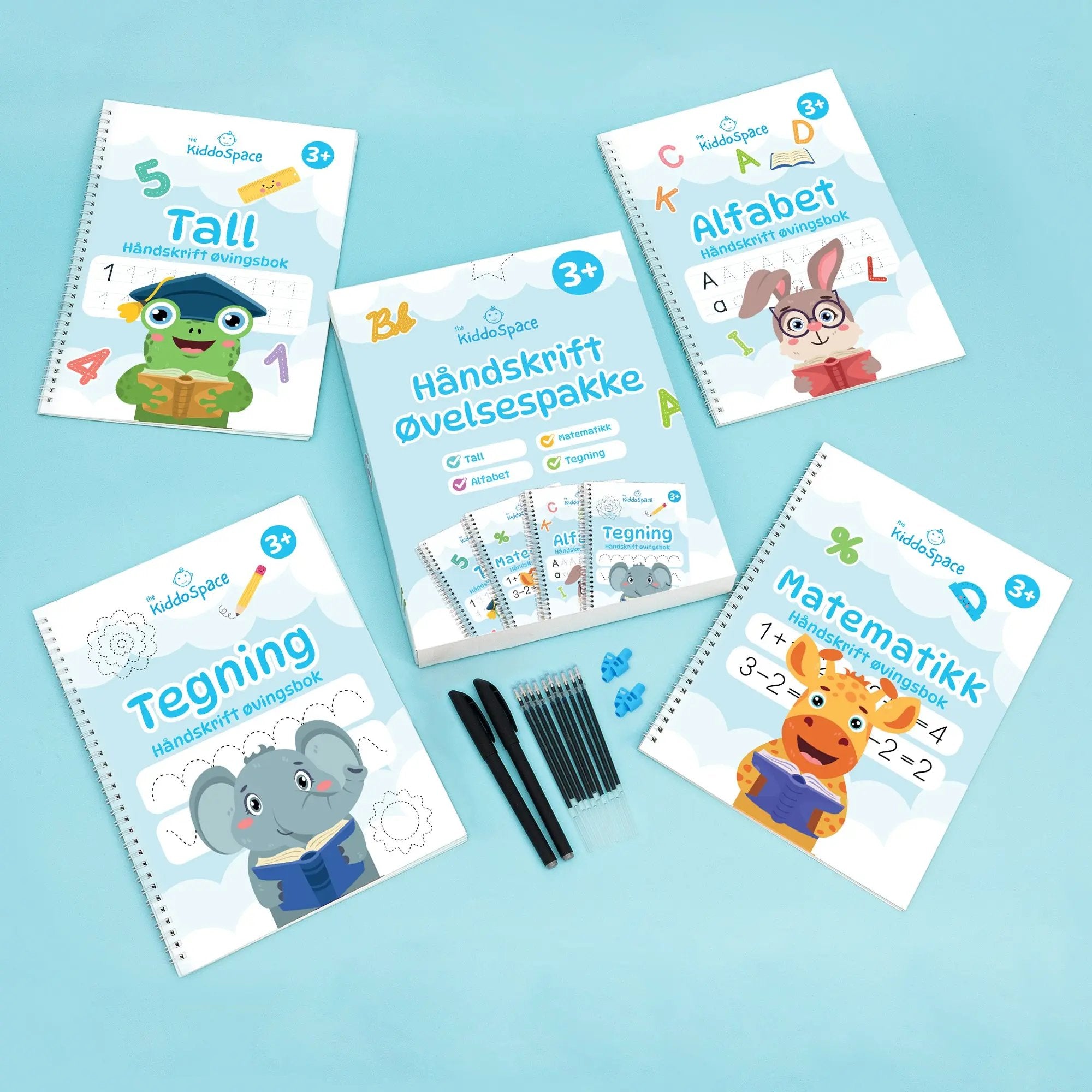 KiddoSpace Øvelsessett for Håndskrift 