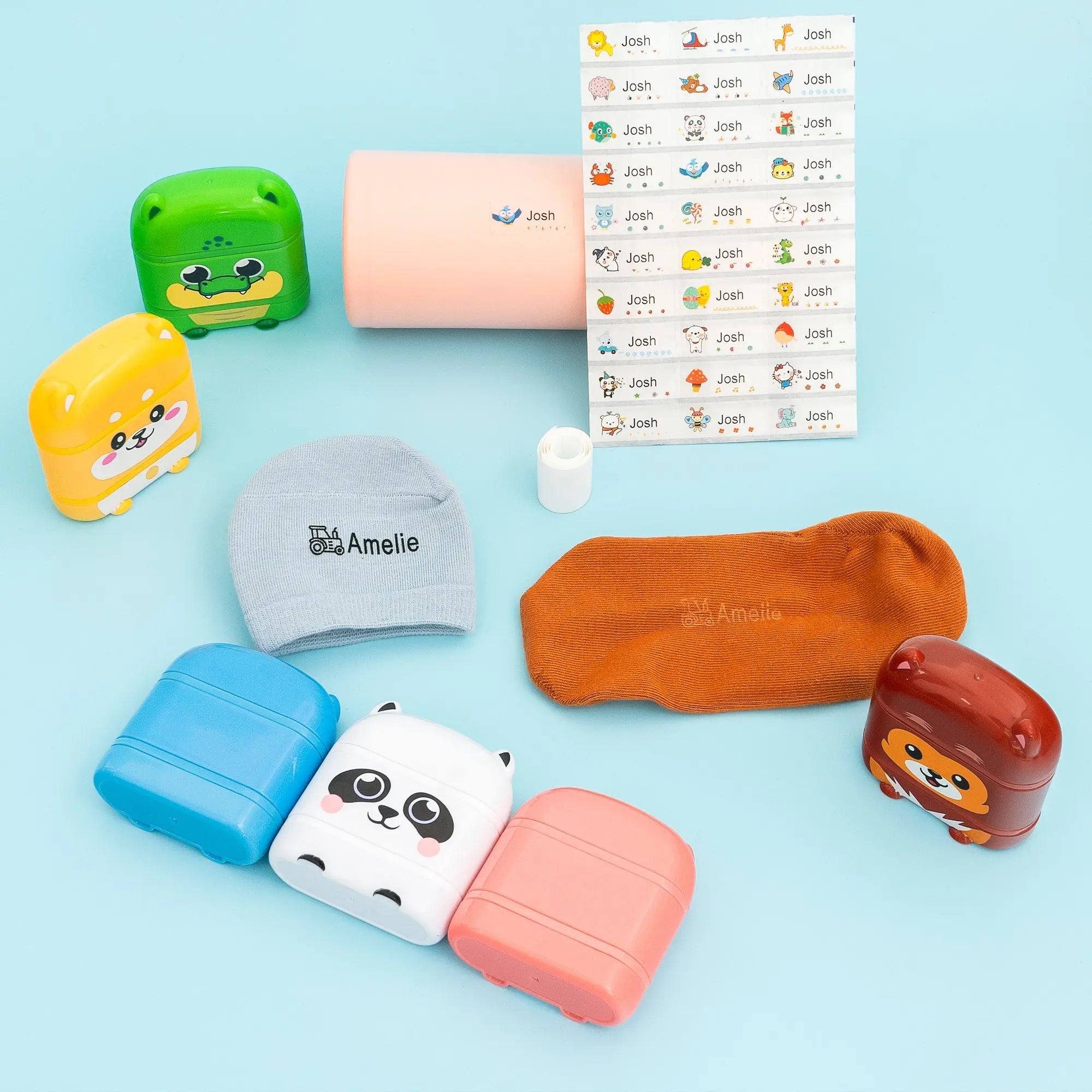 KiddoStempel 2.0 – Startpakke Stempel - TheKiddoSpace NO | Navnestempler for Klær, Organisatorer og Leker